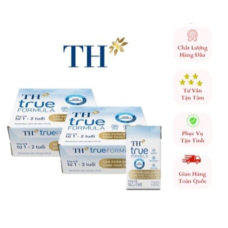 Thùng Sữa Dinh Dưỡng Công Thức TH true FORMULA milk Cho Trẻ 1-2 Tuổi 110ml (24 Hộp)