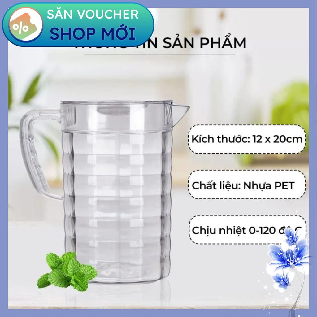 Giao hàng tận nơi Ca 2 lít đựng nước, Ca kính giá tốt nhất thị trường
