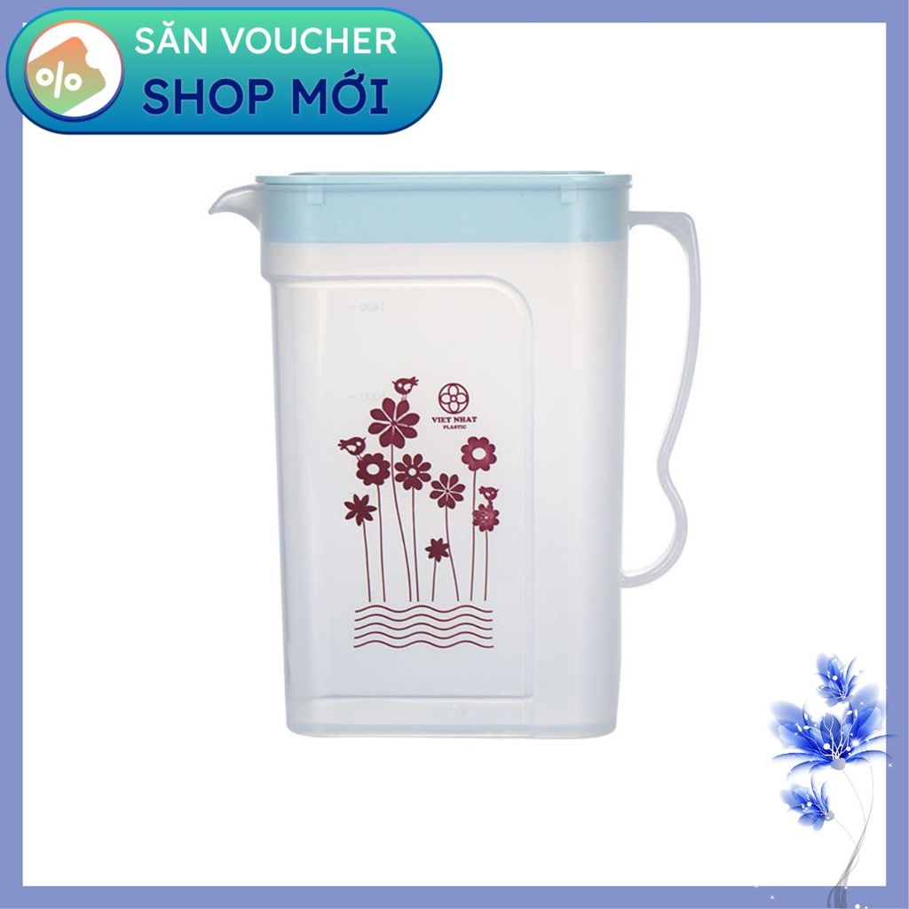 Giao hàng tận nơi Ca Nhựa Vuông bình đựng nước 1.8 lít 6082 giá tốt nhất thị trường