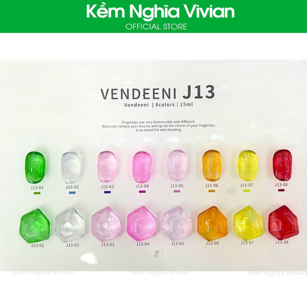 Set Gel Vendeeni 8 chai #J13