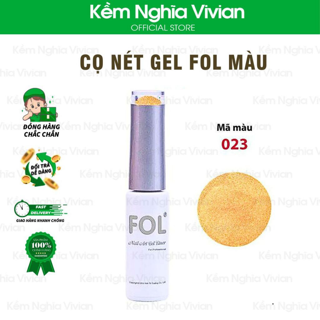 Cọ Nét Gel Fol màu 04 - 29 (Sơn vẽ nét gel Fol)