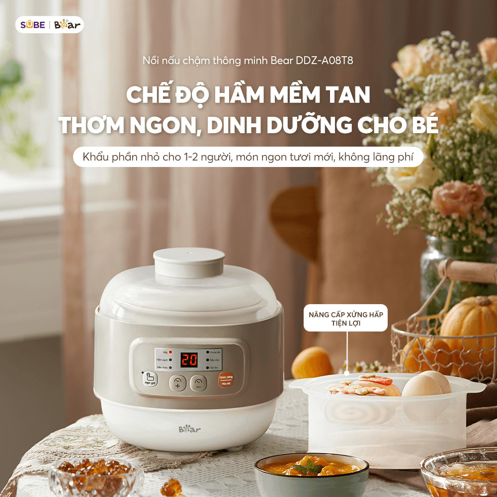 Nồi nấu chậm Bear DDZ-A08T8