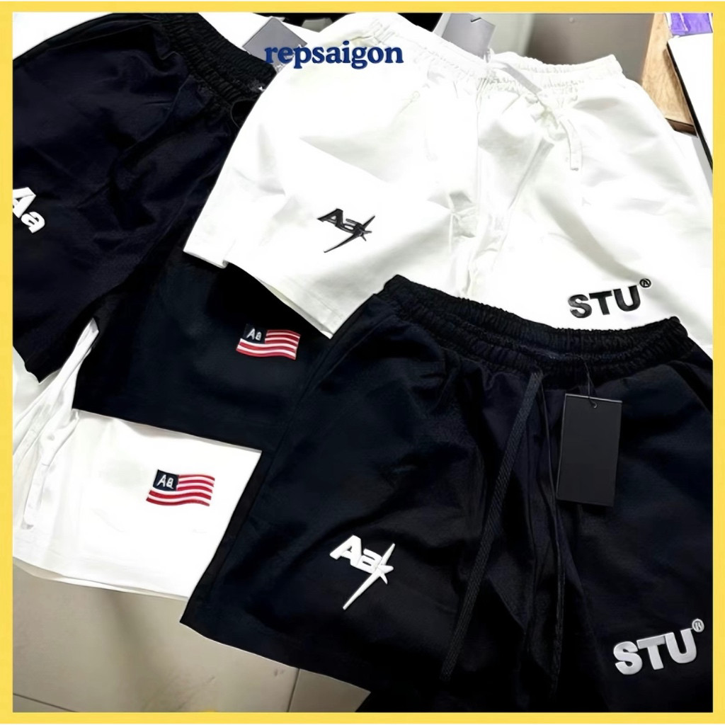 (HỎA TỐC 4H) Quần Short AAstu chất vải kaki ngố form ngắn qua gối hack dáng - Short AAstu nam nữ ful
