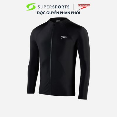 Áo Bơi Chống Nắng Tay Dài Nam Speedo Essentials - Đen - 8-134940001 LS200