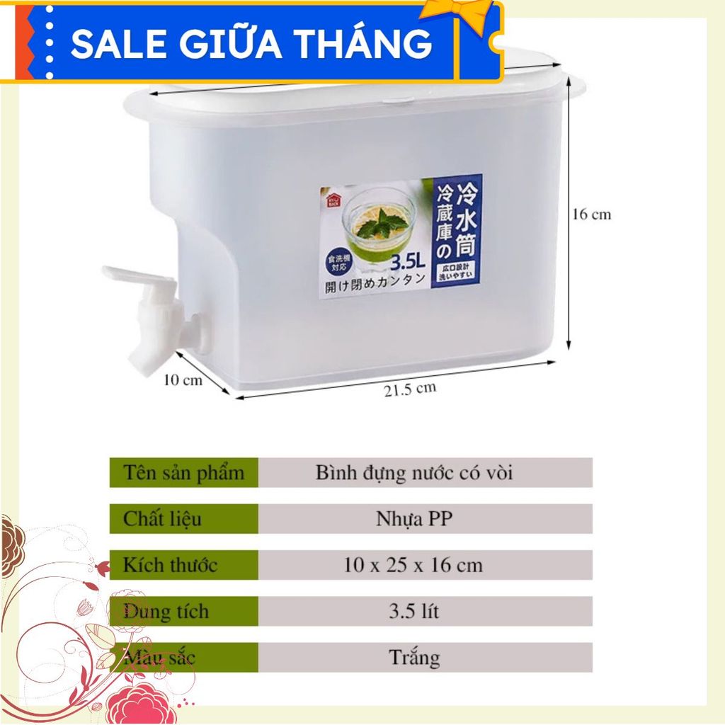 Đúng hàng đúng chất lượng bình nhựa việt nhật 3.5l có vòi Chữ tín quý hơn vàng