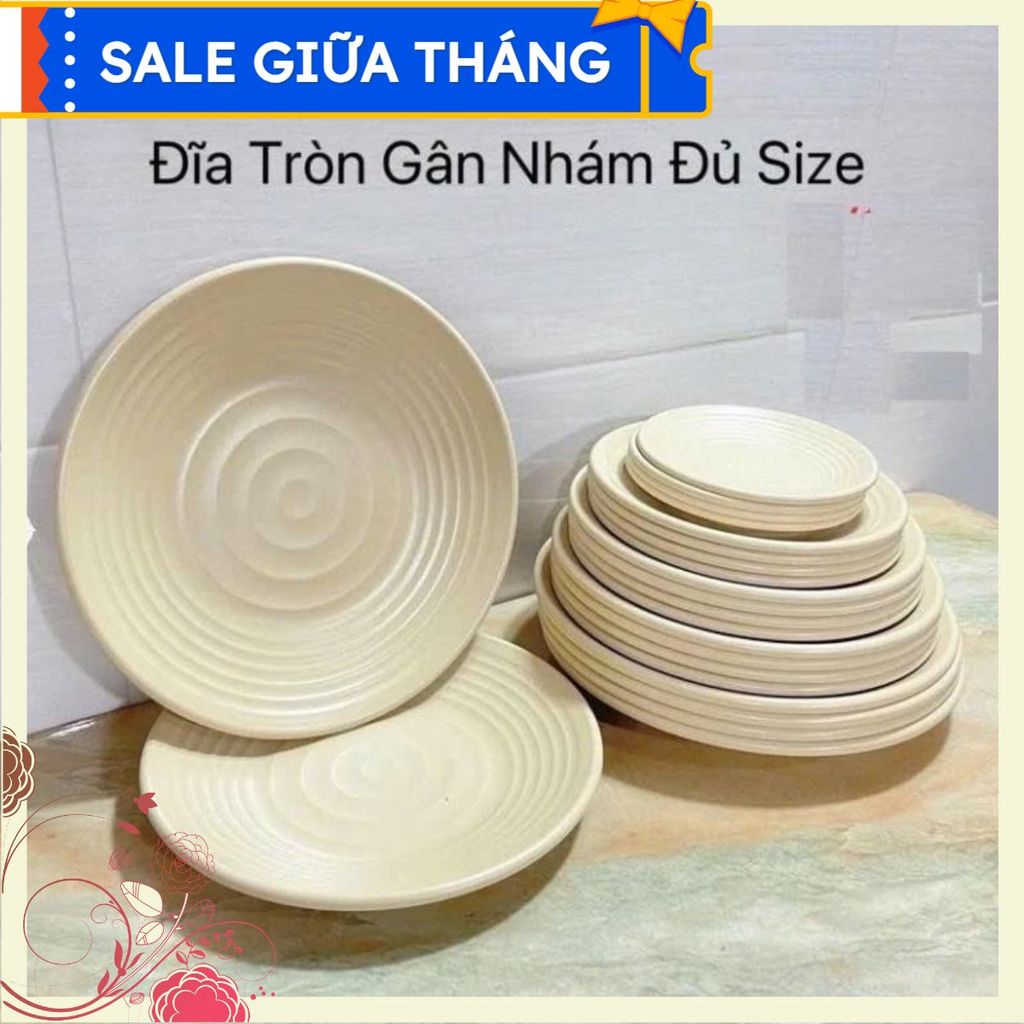 Đúng hàng đúng chất lượng Set 5 Đĩa tròn Thái nhựa Vân nhám, Chữ tín quý hơn vàng