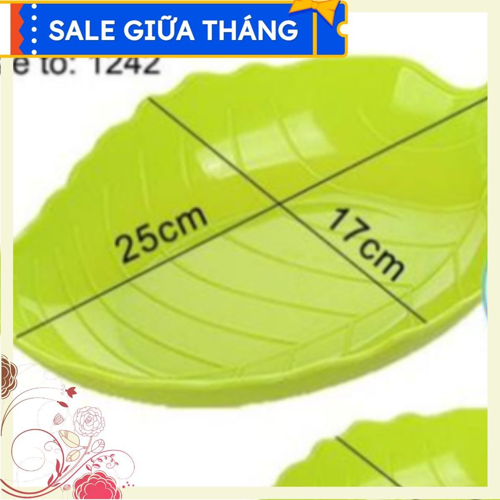 Đúng hàng đúng chất lượng COMBO 5-10 Đĩa nhựa hình lá Chữ tín quý hơn vàng