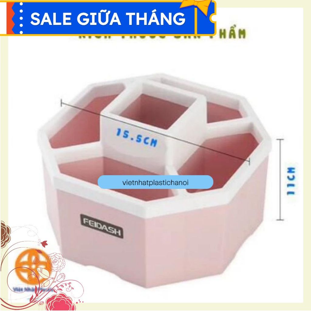 Đúng hàng đúng chất lượng Khay tiện ích lục giác 5 ngăn (MS:1337) Chữ tín quý hơn vàng