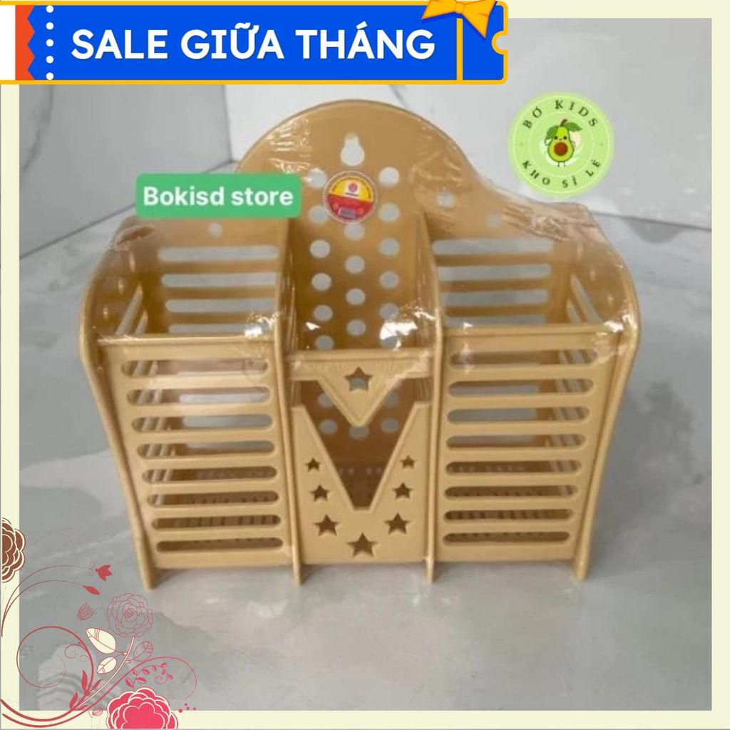 Đúng hàng đúng chất lượng COMBO 1-5 Ống Đựng Đũa Nhựa 3 Ngăn (2708) Chữ tín quý hơn vàng