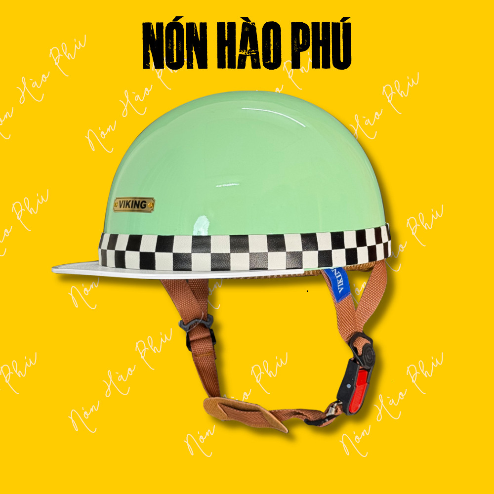 [XẢ KHO] Mũ bảo hiểm nửa đầu VIKING Bosozoku Japan Style, Nón bảo hiểm Vintage lưỡi trai