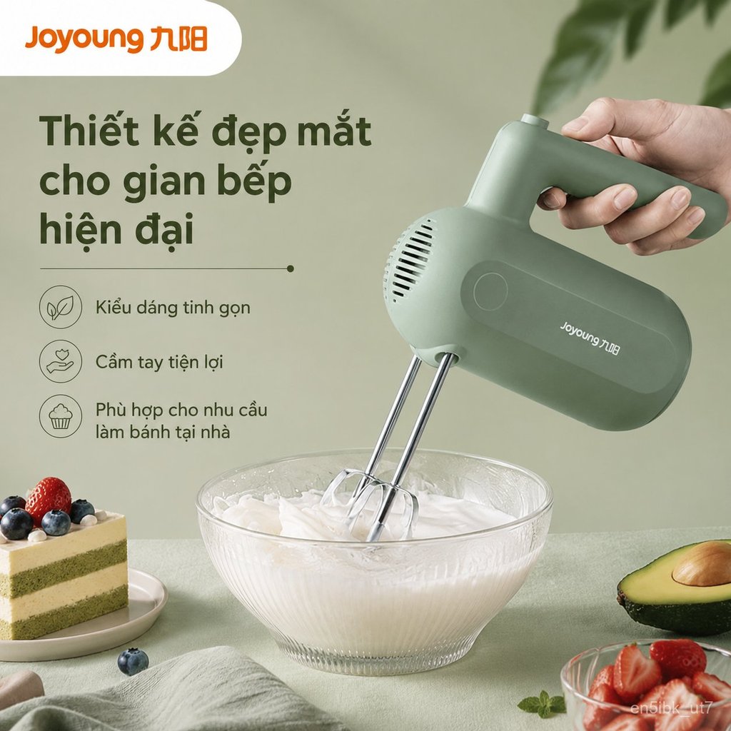 Máy đánh trứng cầm tay Joyoung đa năng, máy trộn gia dụng mini, dụng cụ làm bánh kem LD150