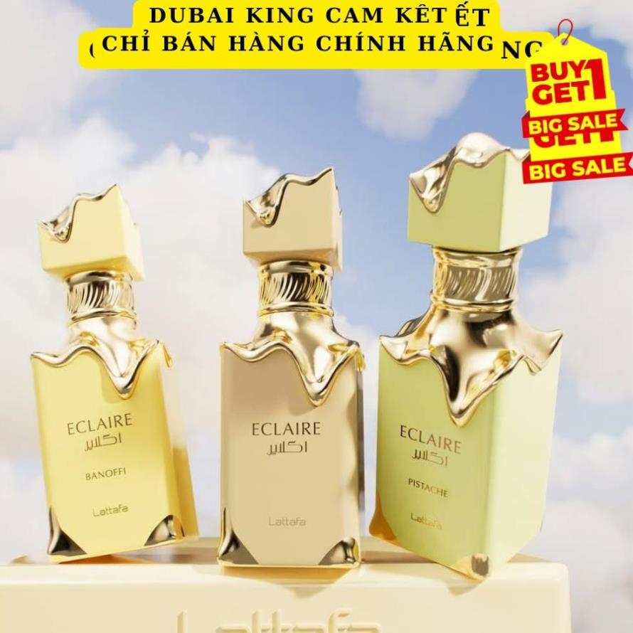 DUBAI KING_ *10mL*Nước Hoa Nữ Eclaire-Eclaire Banoffi và Eclaire Pistache – Lattafa EDP dùng thử