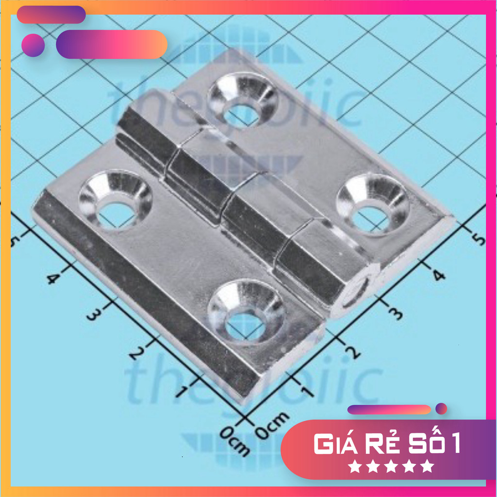 HL050-2 Bản Lề Tủ Điện Màu Bạc 50mm Điện Tử Thường Tín