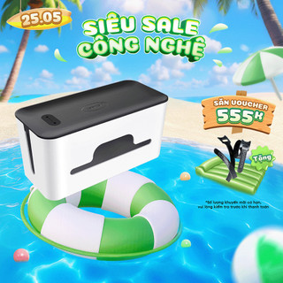 Hộp nhựa đựng ổ cắm điện ugreen lp110 sắp xếpgọn gàng | bảo vệ an toàn | nhựa abs siêu bền và chống cháy 30397 30398