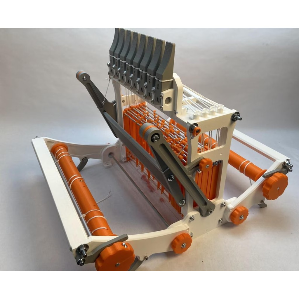 3D printed table loom with 8 shafts