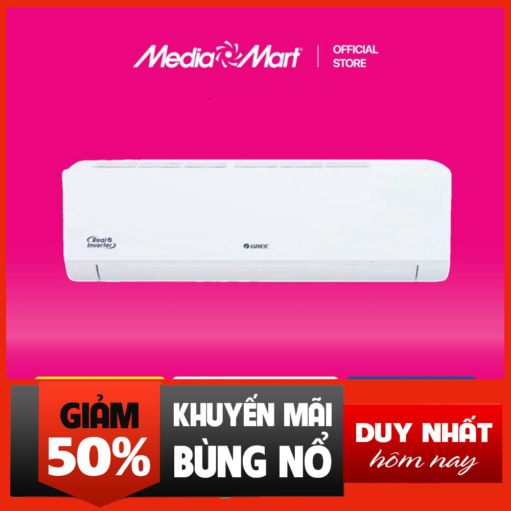 1 Chiều Gree Điều Hòa 1.5HP - 12000Btu Inverter BD12CI Chính Hãng