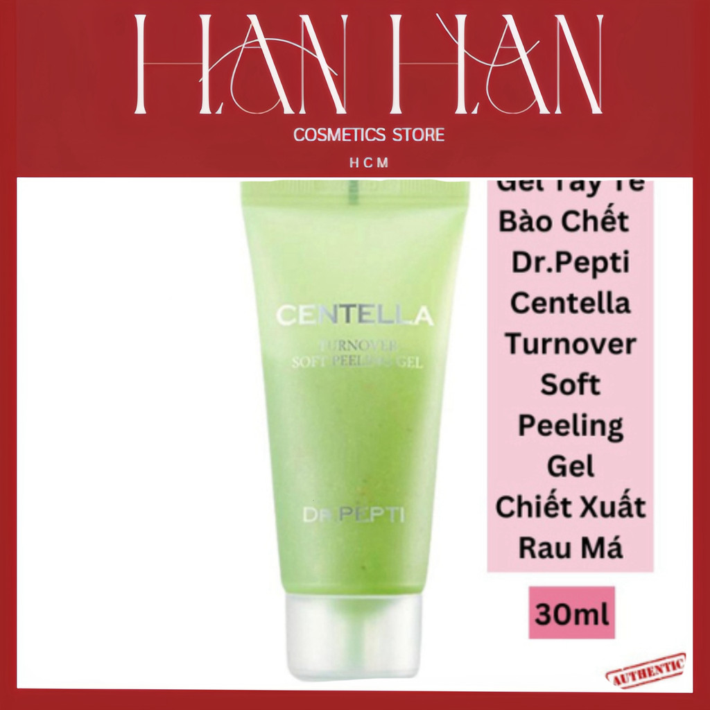 [Chính Hãng] Gel Tẩy Tế Bào Chết Mặt Dr.Pepti Chiết xuất Rau má Peel Da mặt DRPepti giảm bụi bẩn cho