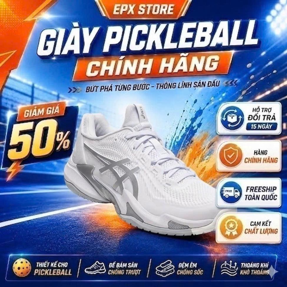 EPX STORE –  Giày Thể Thao Asics Court FF3 'White Pure Silver'