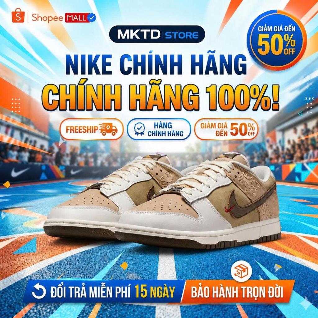 MKTD STORE -  Giày Nike Dunk Low 'Pegasus Pack Linen Phantom'