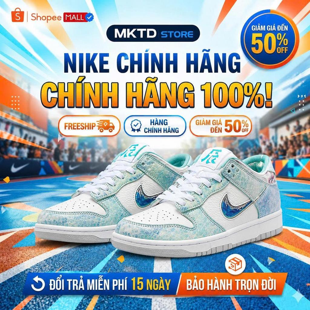 MKTD STORE -  Giày Nike Dunk Low Year Of The Dragon White Green