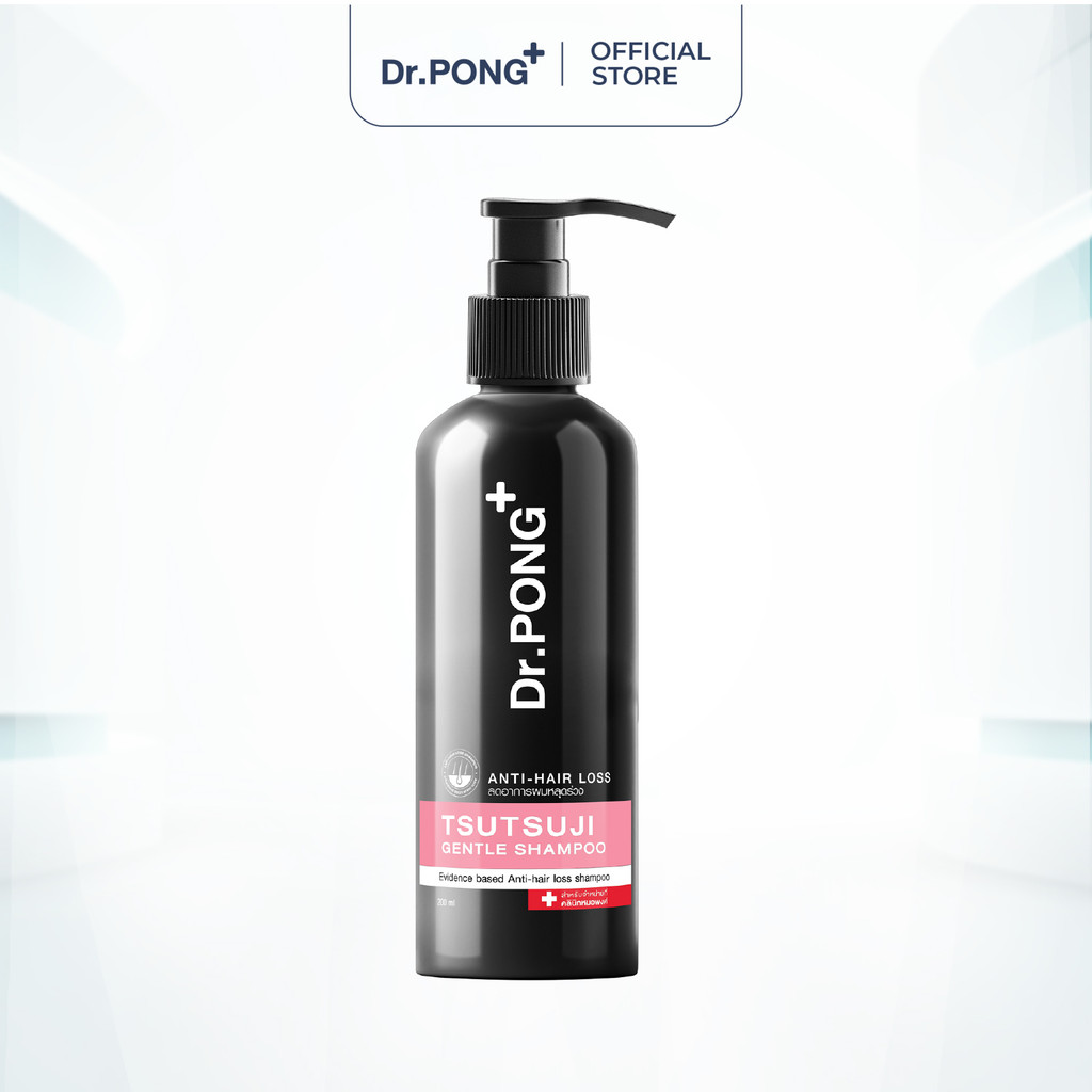 Dầu gội hỗ trợ giảm rụng tóc Dr.PONG Tsutsuji Gentle Shampoo 200ml