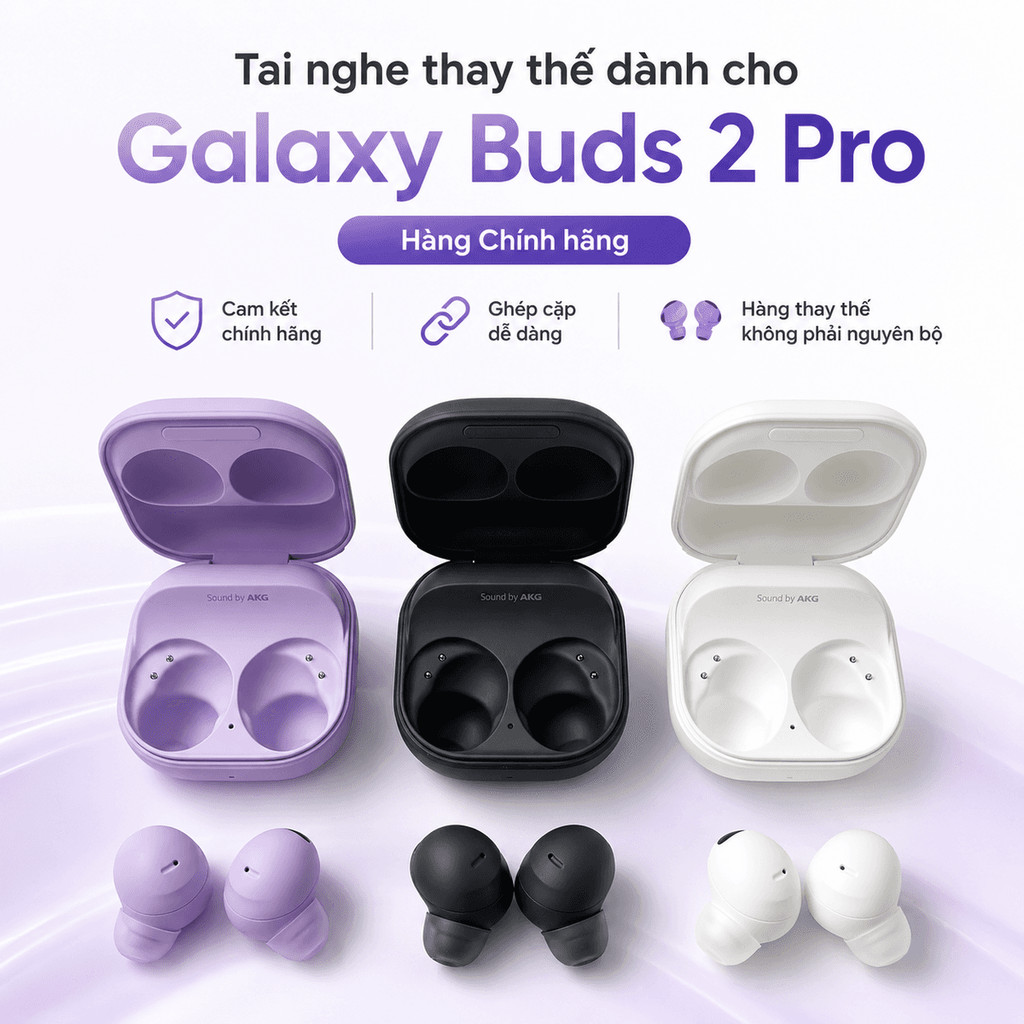 Tai nghe lẻ thay thế Samsung Galaxy Buds 2 Pro,Hàng chính hãng,Dễ dàng ghép cặp