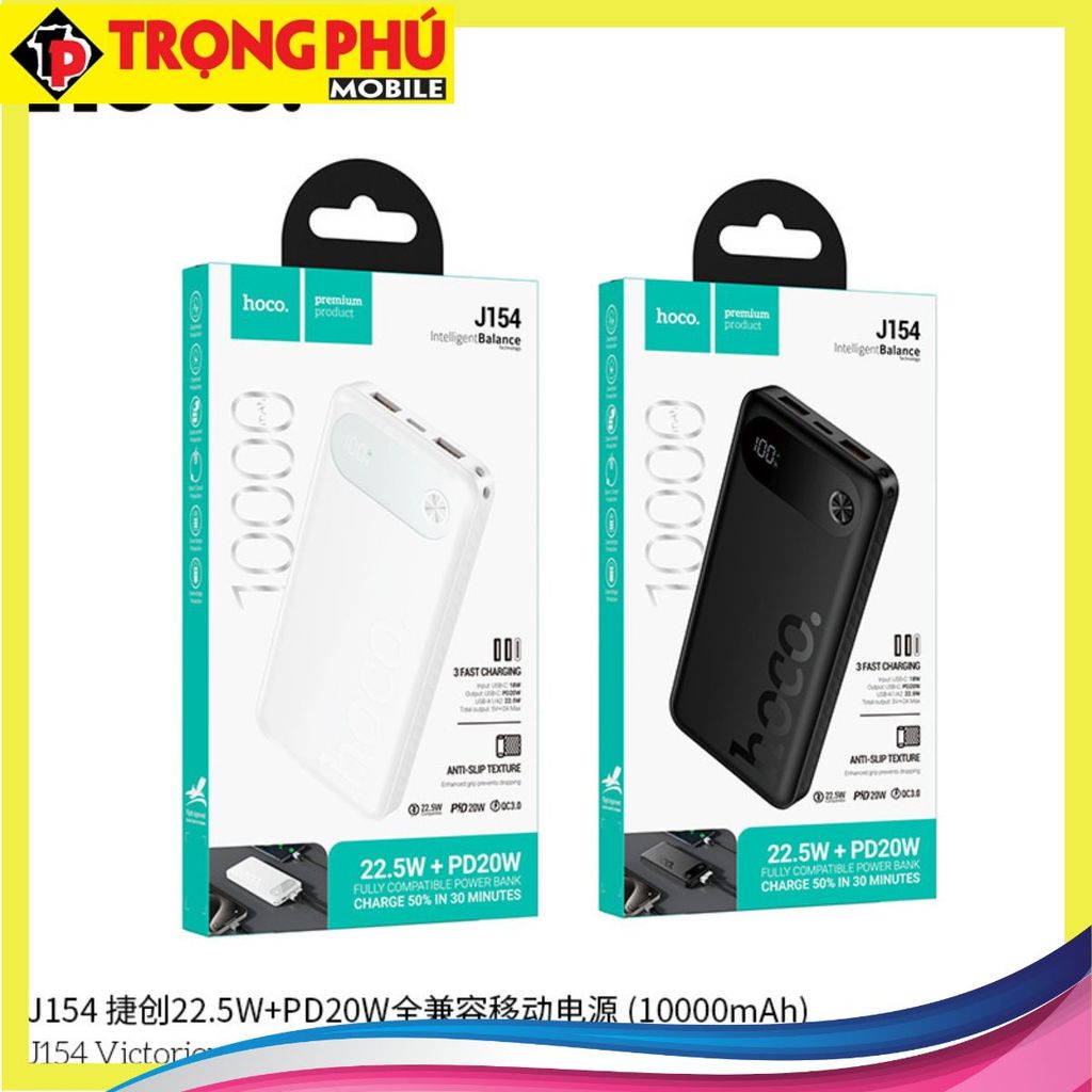 Sạc dự phòng Hoco J154 10.000mah sạc nhanh 22,5w+PD20w Online
