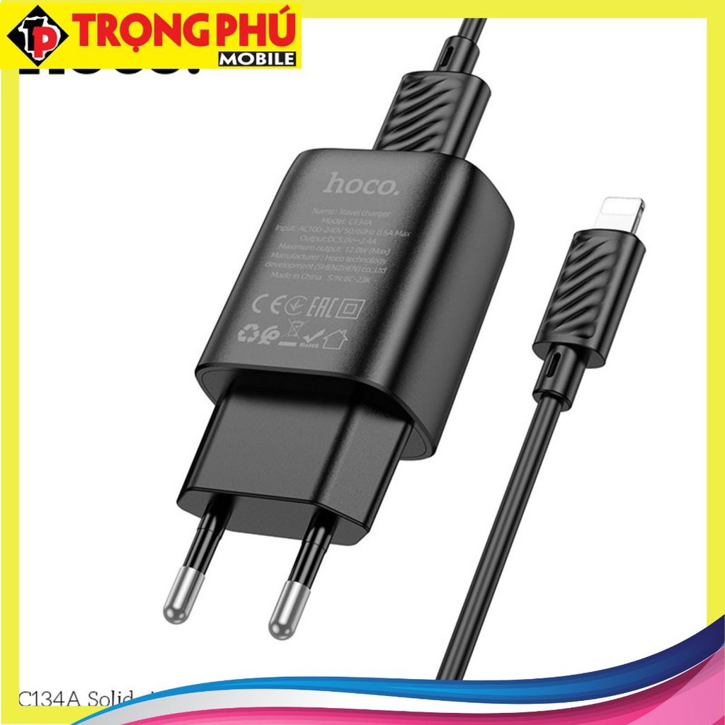 Bộ sạc Usb-Lighting Hoco C134 Online