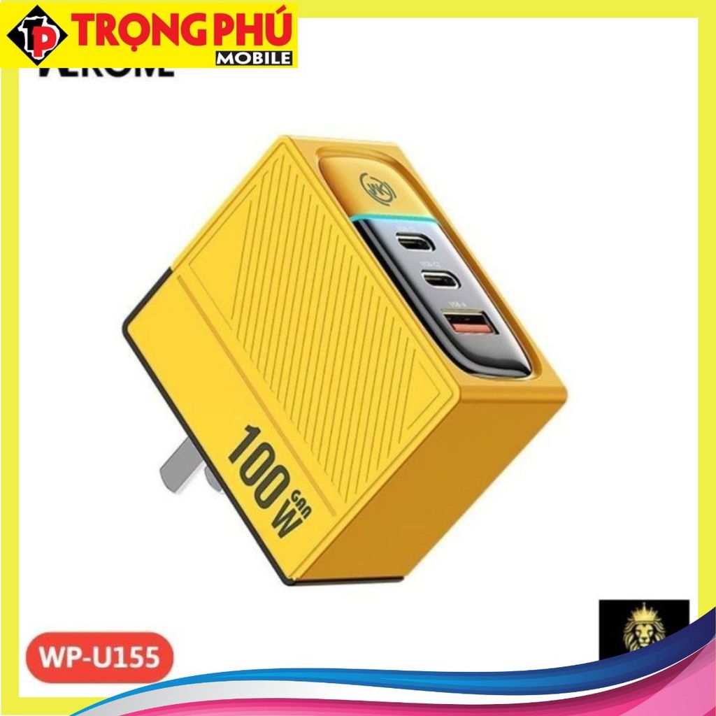 Cốc Sạc 3 Cổng Nhanh Wekome WP-U155 100w 1U2C Online