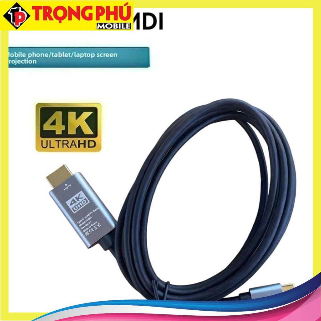 Cáp chuyển typeC ra Hdmi đực dài 1,8m Online