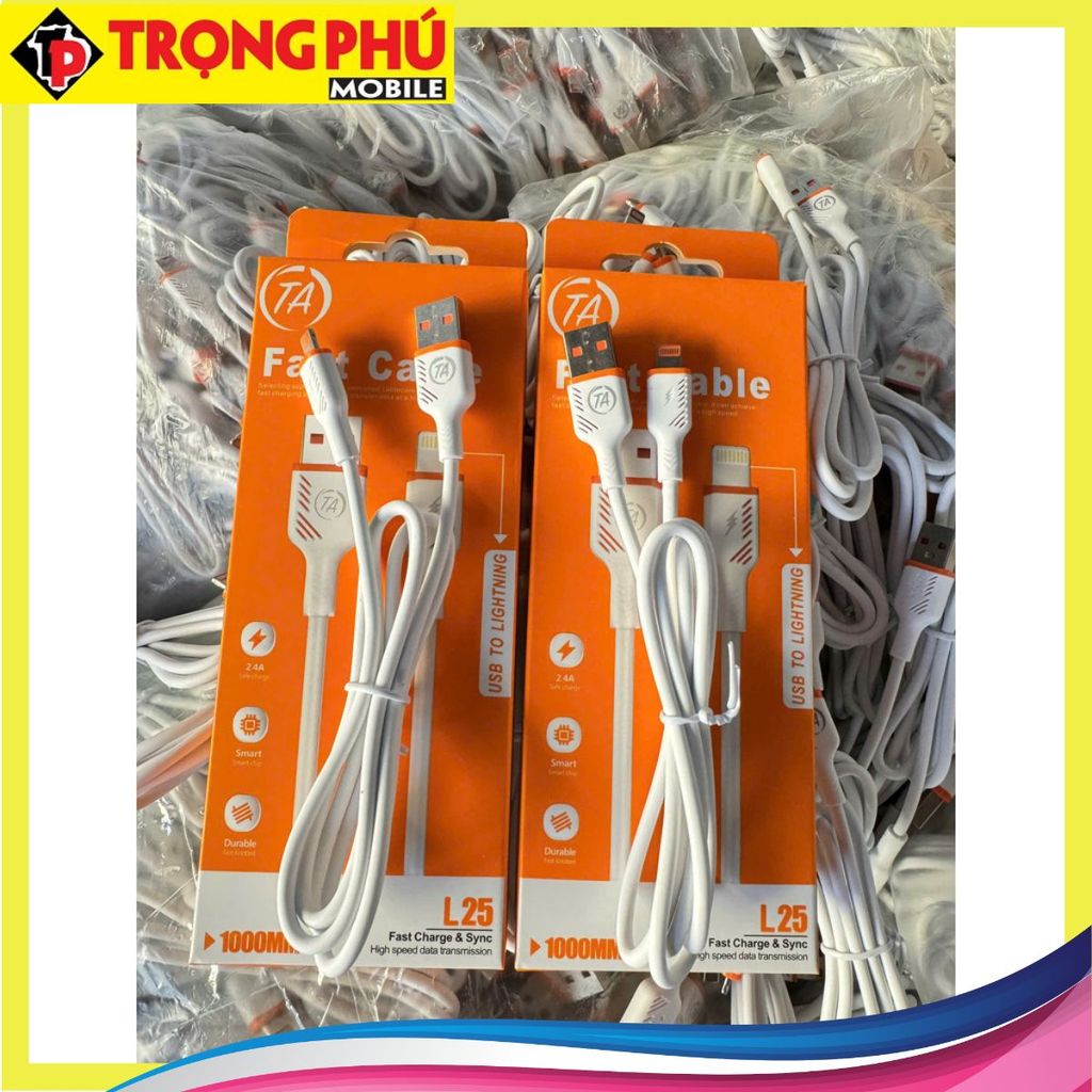 Cáp sạc USB-Lighting TA L25 30k - Online Sale off