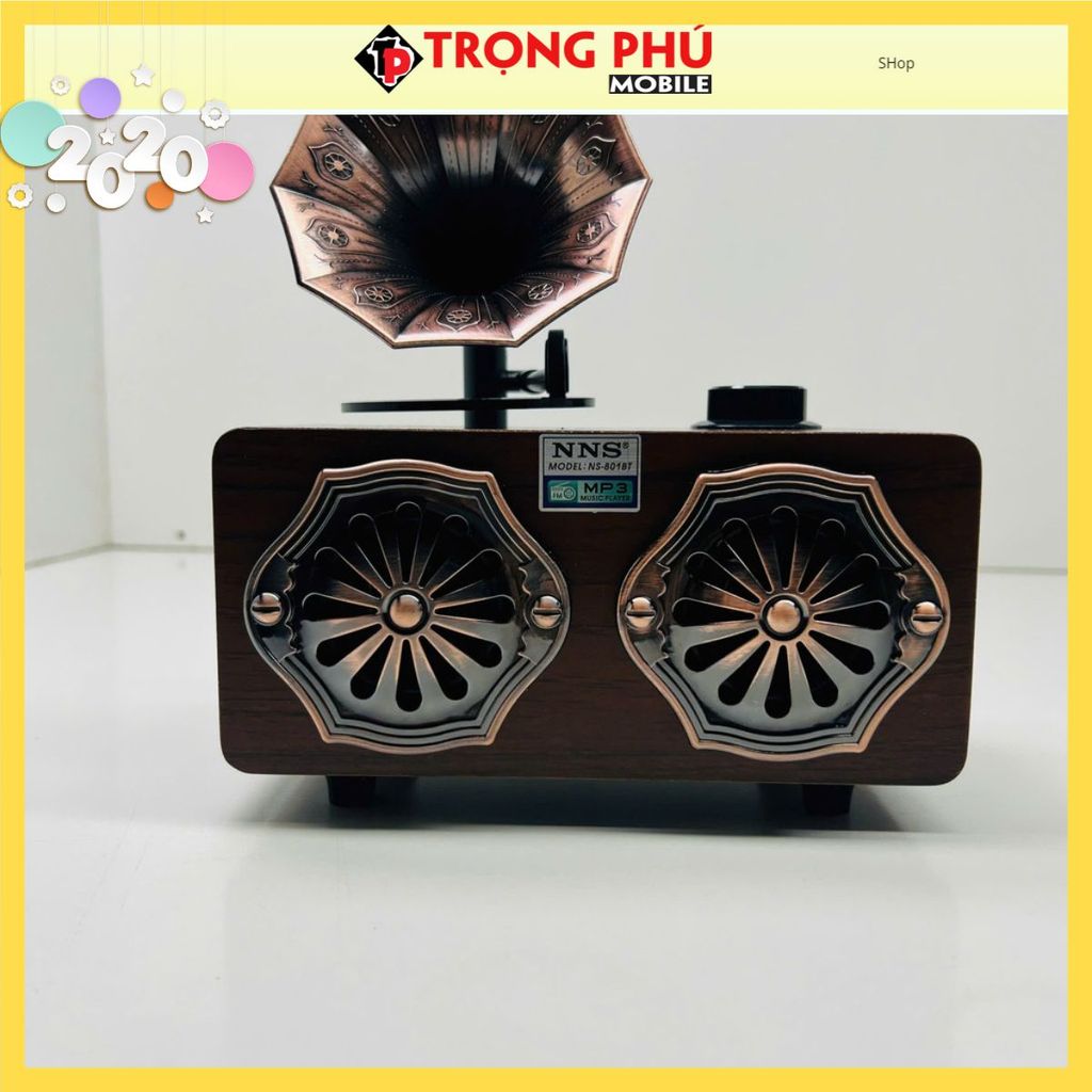 Loa bluetooth gỗ cổ điển NS-801BT Shop