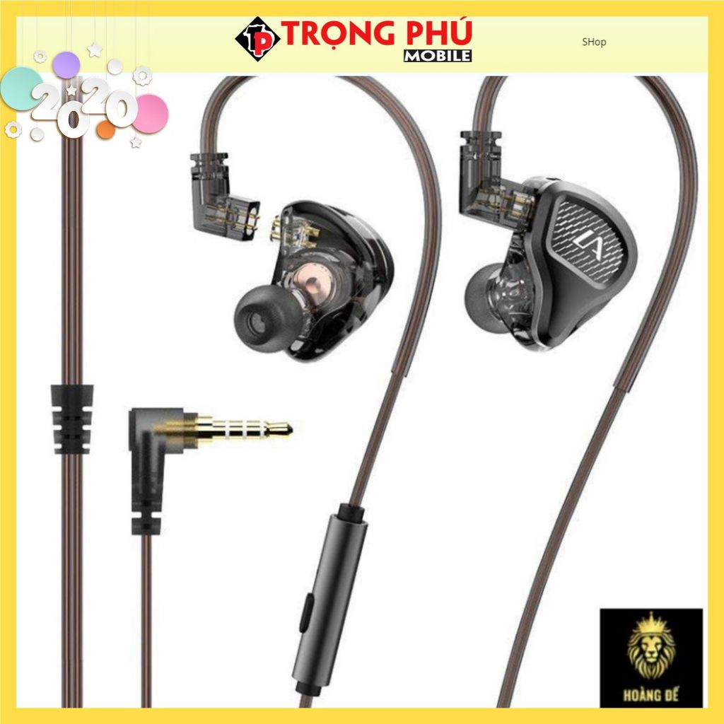 Tai nghe dây đầu tròn Wekome YC08 3.5 Shop