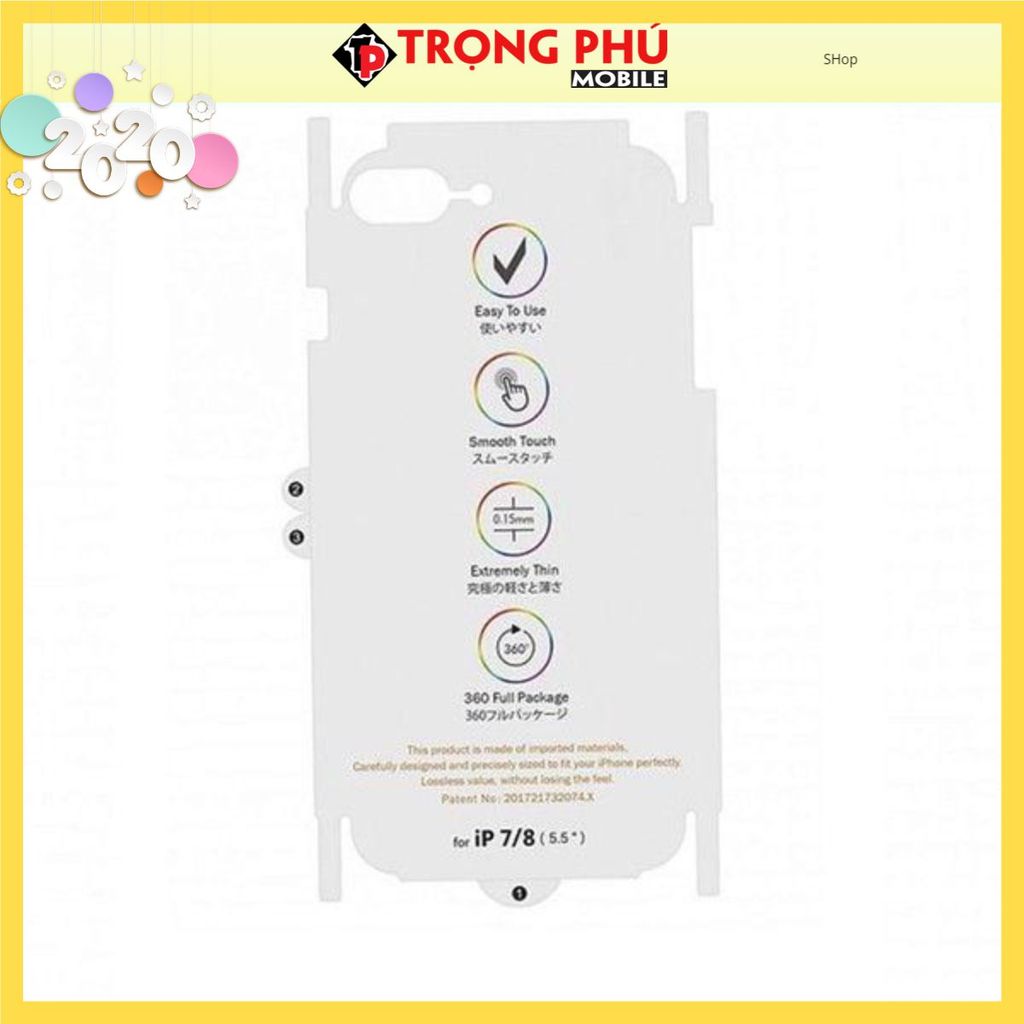 Miếng dán PPF cho điện thoại Samsung -PPF sau nhựa tổng hợp Shop