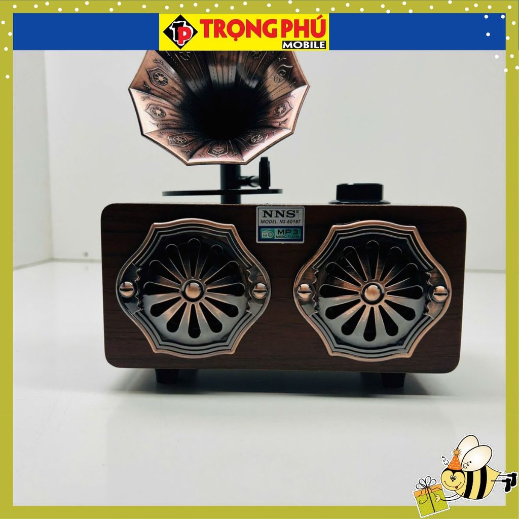 Loa bluetooth gỗ cổ điển NS-801BT CH02