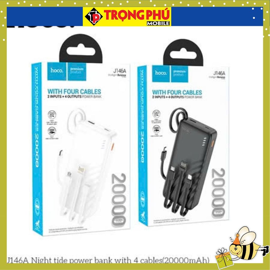 Sạc dự phòng Hoco J146A 20.000mah sạc nhanh 22,5w+pd20w CH02