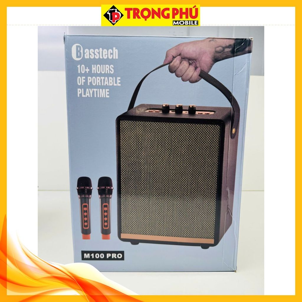 Loa Karaoke Bluetooth kèm 2 mic hát Ys M100 Pro CH3 Hot