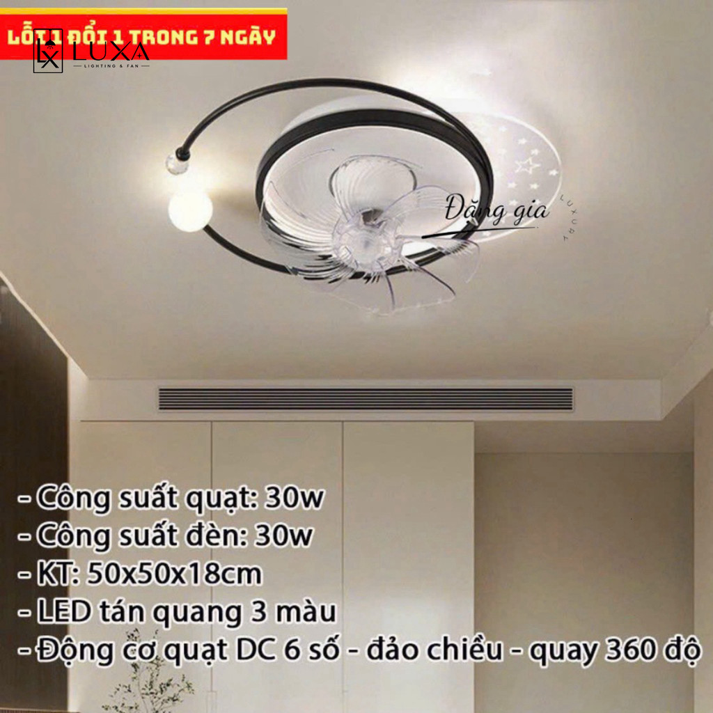 Quạt Điểm Thông Minh 360 Độ Có Điều Khiển Từ Xa, Tiết Kiệm Điện LUXA SHOP