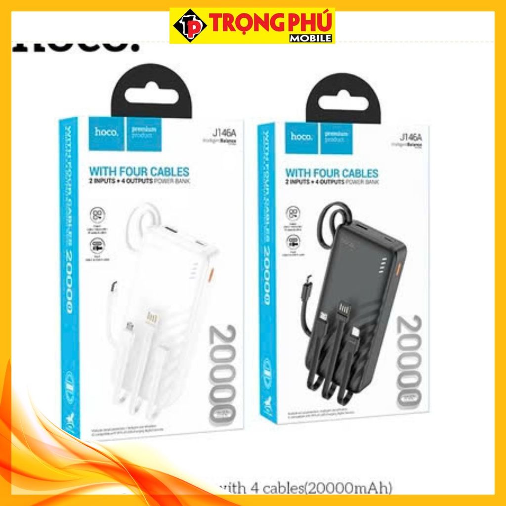 Sạc dự phòng Hoco J146A 20.000mah sạc nhanh 22,5w+pd20w CH3 Hot