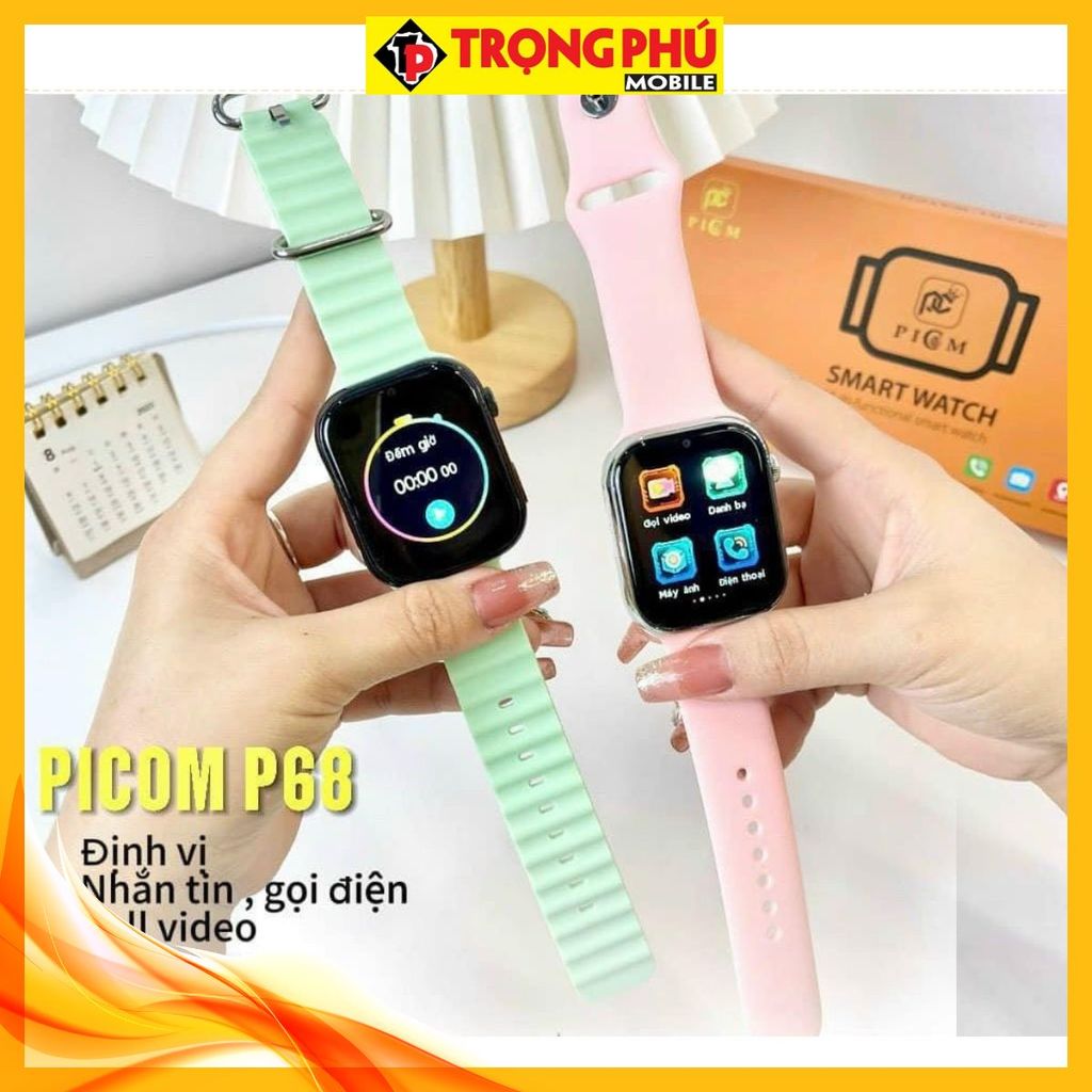 Đồng hồ định vị trẻ em Picom P68 plus đen CH3 Hot