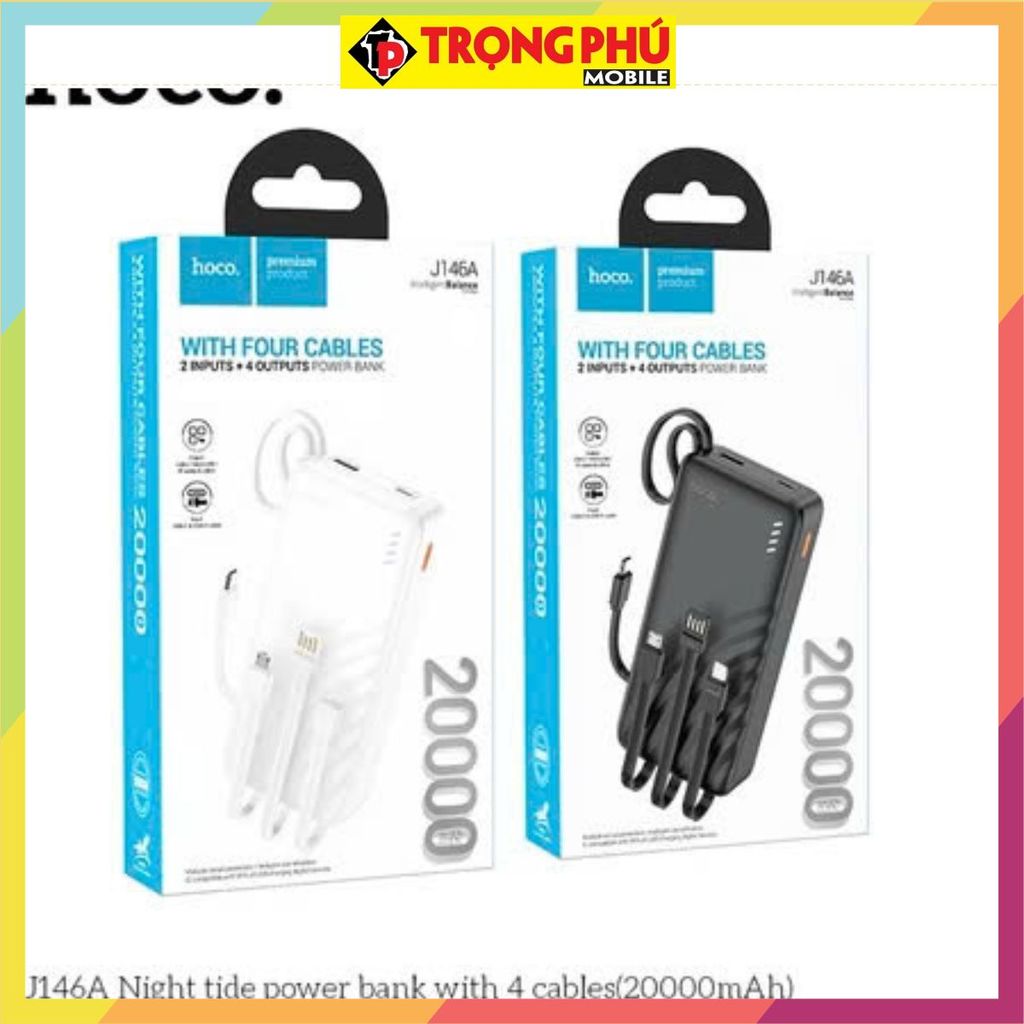 Sạc dự phòng Hoco J146A 20.000mah sạc nhanh 22,5w+pd20w CH4 khuyến mãi