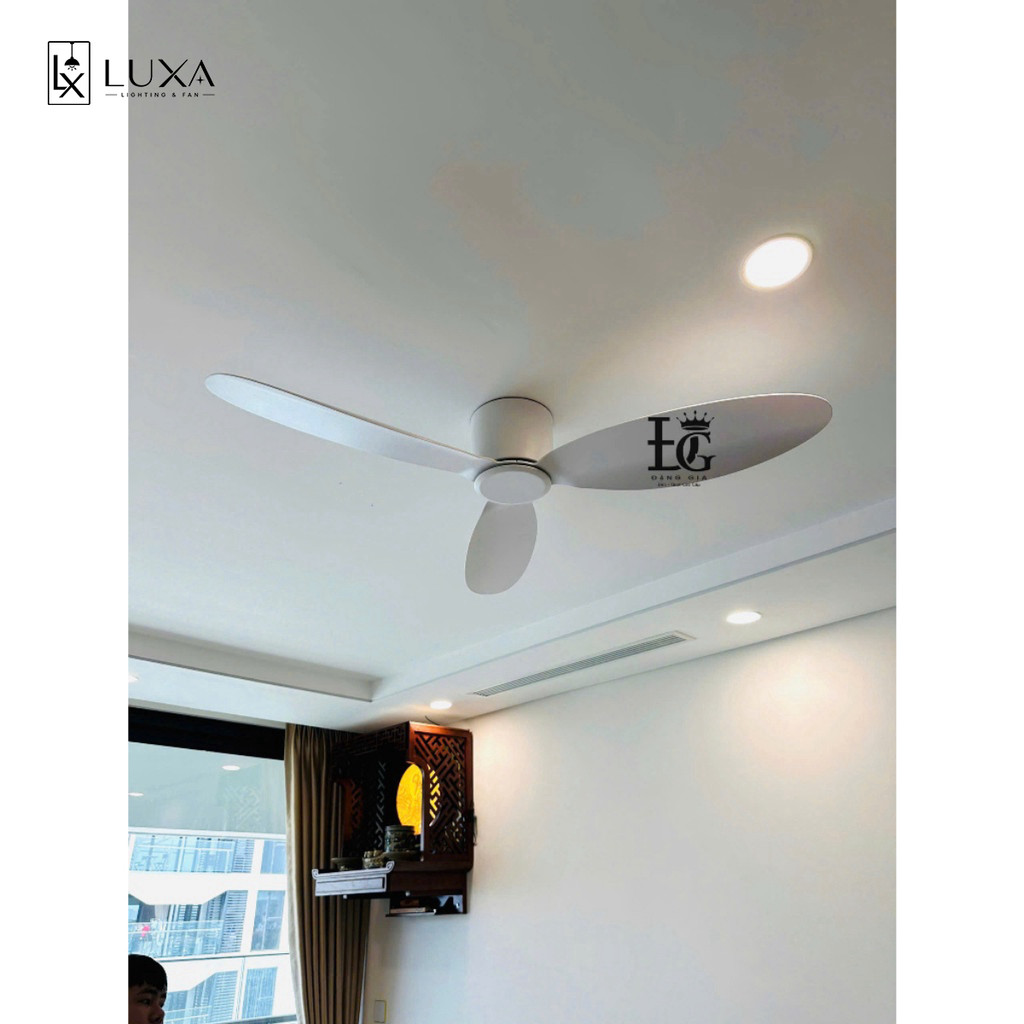 Quạt Trần Đèn 3 Cánh Trang Trí Tiết Kiệm Điện Cho Phòng Khách LUXA SHOP