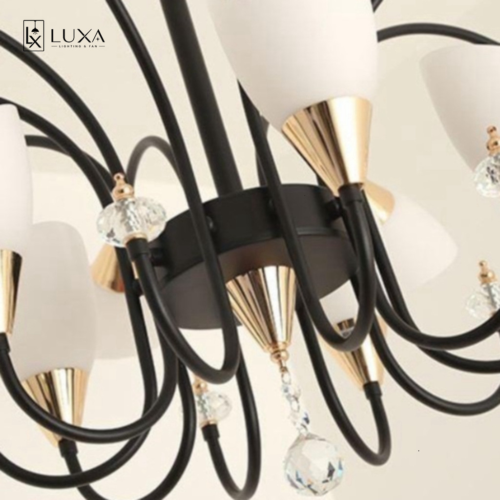 Đèn Chùm Trang Trí Phong Cách Bắc Âu Bảo Vệ Sáng Tạo Mái Nhà Đẹp LUXA SHOP