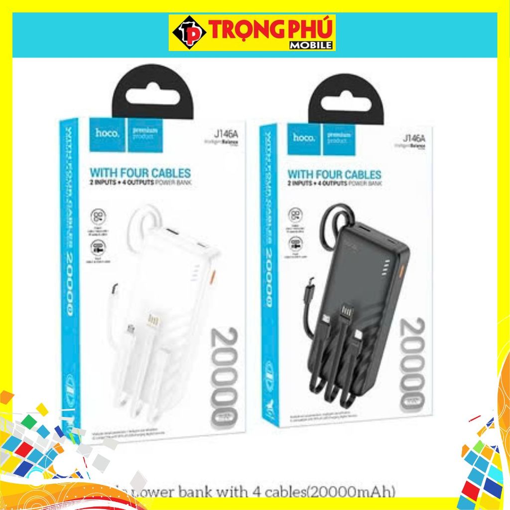 Sạc dự phòng Hoco J146A 20.000mah sạc nhanh 22,5w+pd20w CH5 hot sale