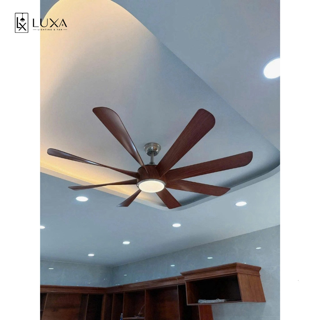 Quạt Trần Gió Mạnh 8 Cánh Inverter Khách Phùng Tiết Kiệm Điện LUXA SHOP