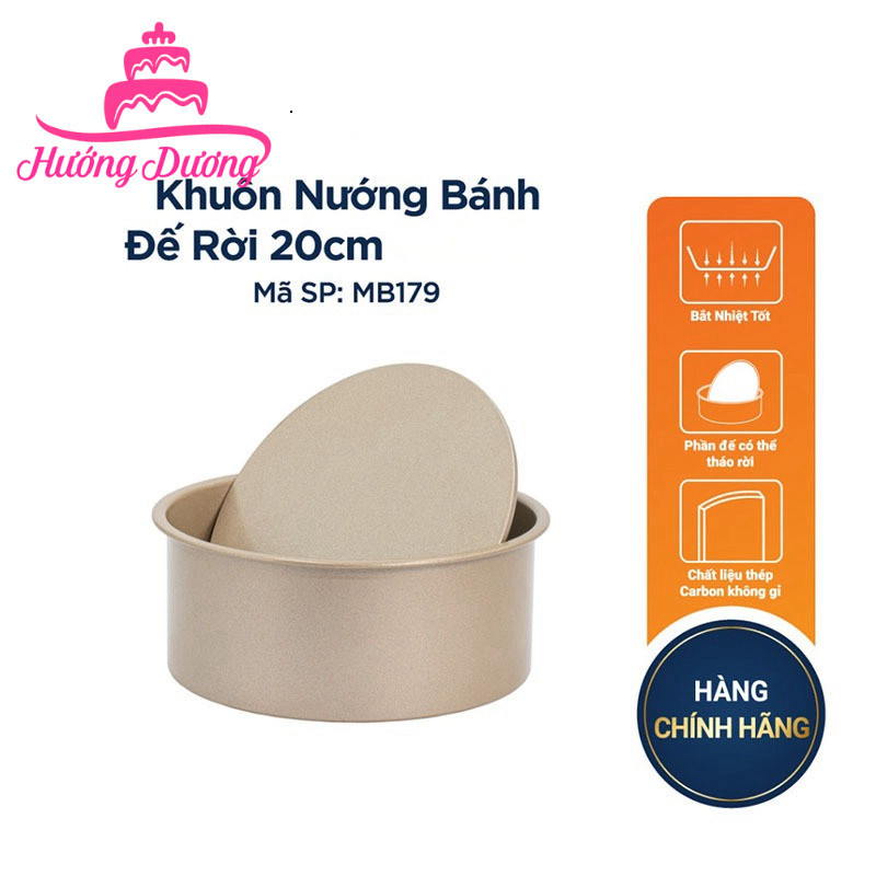 Khuôn Nướng Bánh Bông Lan Đế Rời 20cm MB179