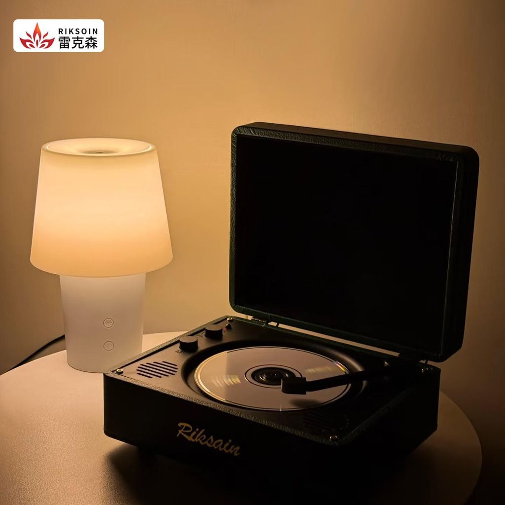 Kem Rexon Phong Cách Retro CD Loa Bluetooth có điều khiển từ xa để nghe album của idol cd Máy ghi âm