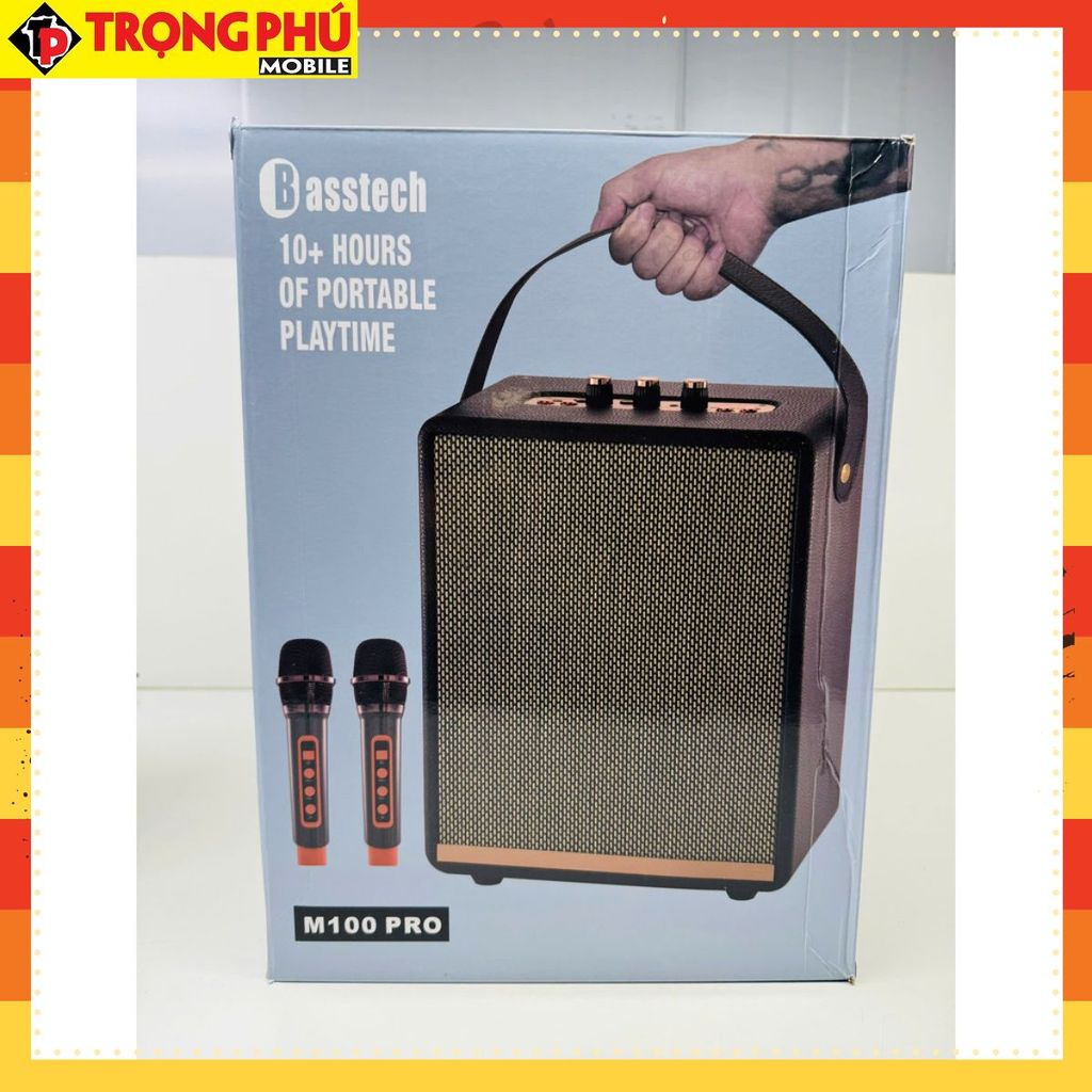 Loa Karaoke Bluetooth kèm 2 mic hát Ys M100 Pro CH6