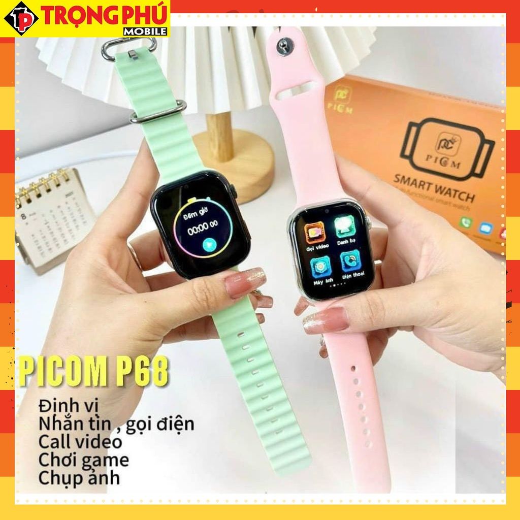 Đồng hồ định vị trẻ em Picom P68 plus đen CH6