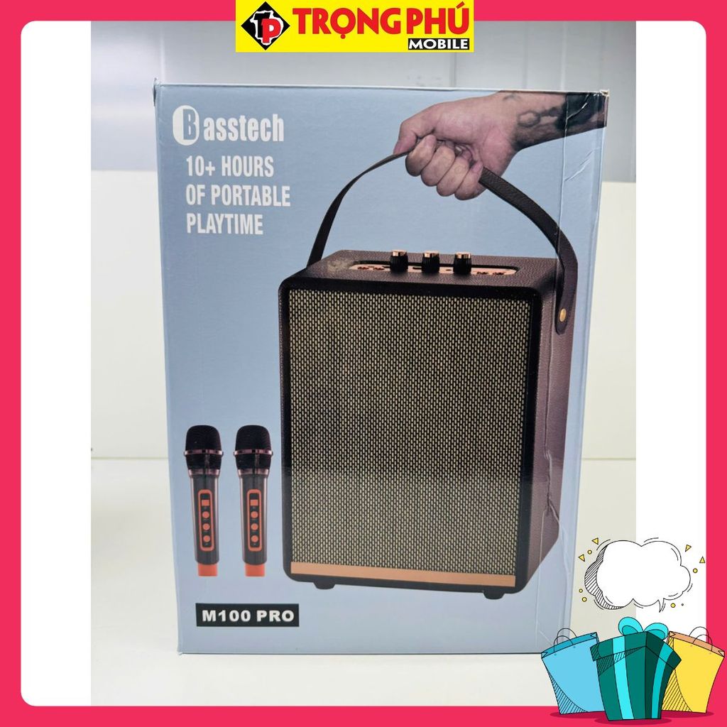 Loa Karaoke Bluetooth kèm 2 mic hát Ys M100 Pro Bán nhanh